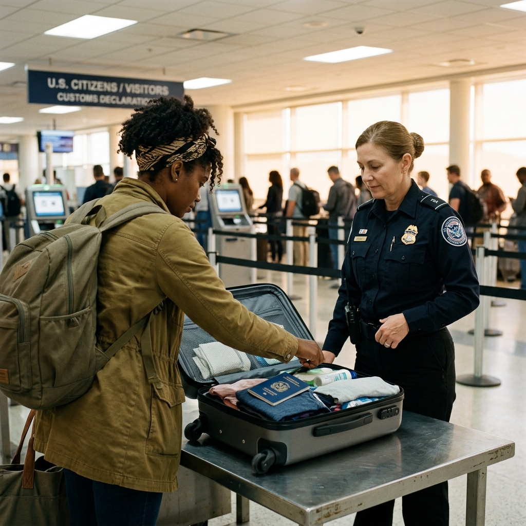 Aduanas CBP viajero dominicano